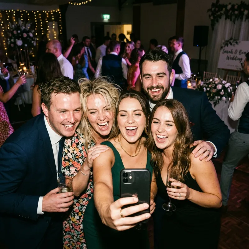 Gäste liken und kommentieren Fotos im privaten Event-Feed