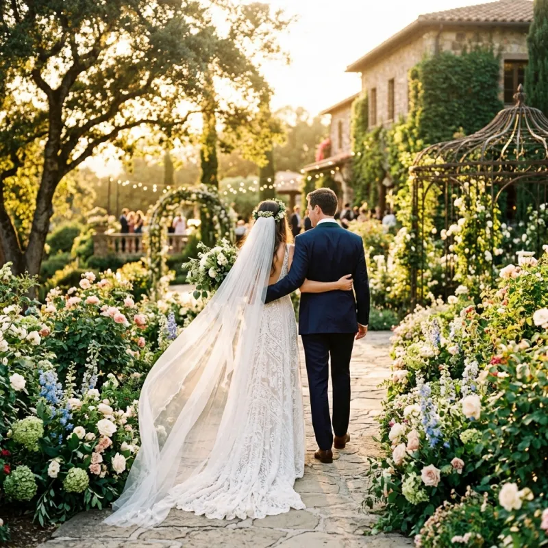 Brautpaar bei der Hochzeit
